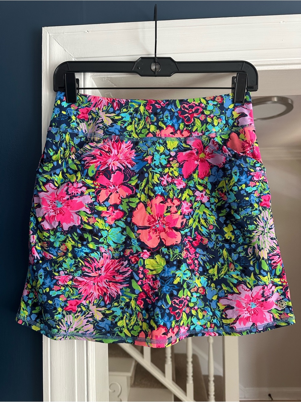 Lilly Pulitzer Luxletic Floral Print Skort with Built-In Shorts XS